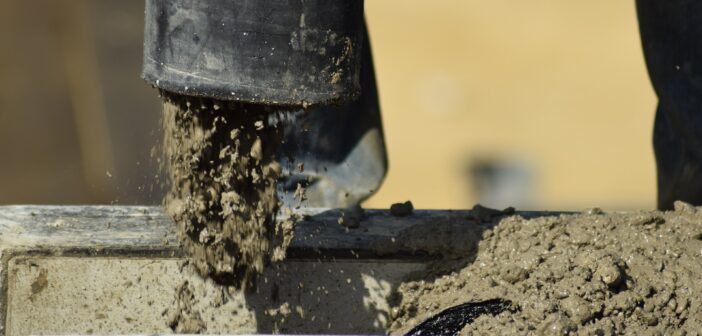 Laying concrete outdoors